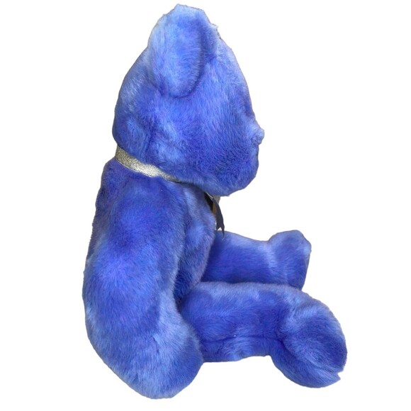 Ty Beanie Buddies "Clubby IV" Blue Teddy Bear Plush Official Club Large 14" - Picture 5 of 15